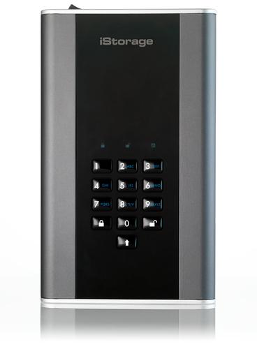 iStorage DiskAshur DT2 disco rigido esterno 2 TB Nero Grigio (diskAshur DT2 256-bit 2TB FIPS 140-2 Certified)
