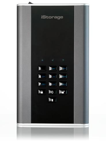 iStorage DiskAshur DT2 disco rigido esterno 18 TB Nero Grigio (iStorage diskAshur DT2 256-bit 18TB)