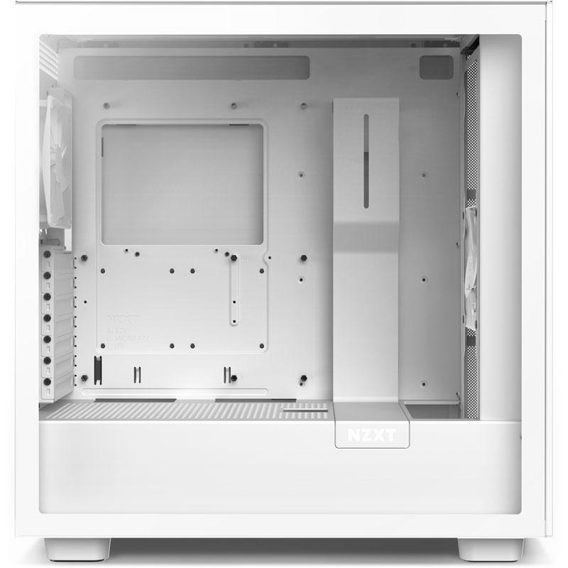 Custodia da gioco NZXT H7 White Midi Tower ATX bianca con finestra in vetro