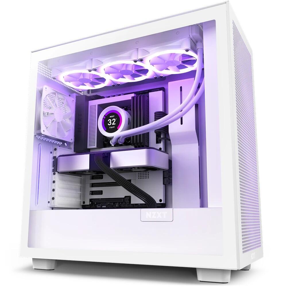 NZXT H7 Flow Midi Tower Bianco (NZXT H7 Flow White Mid Tower Case)
