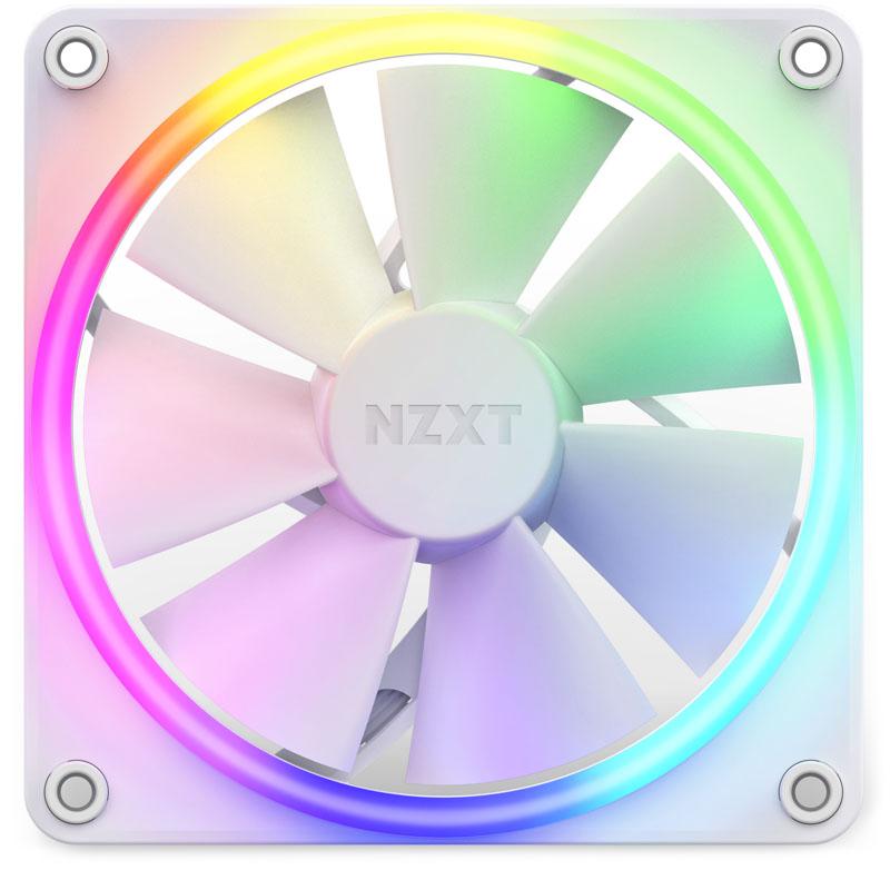 NZXT F120 RGB Case per computer Ventilatore 12 cm Bianco 1 pz (NZXT F120RGB - Single [White])
