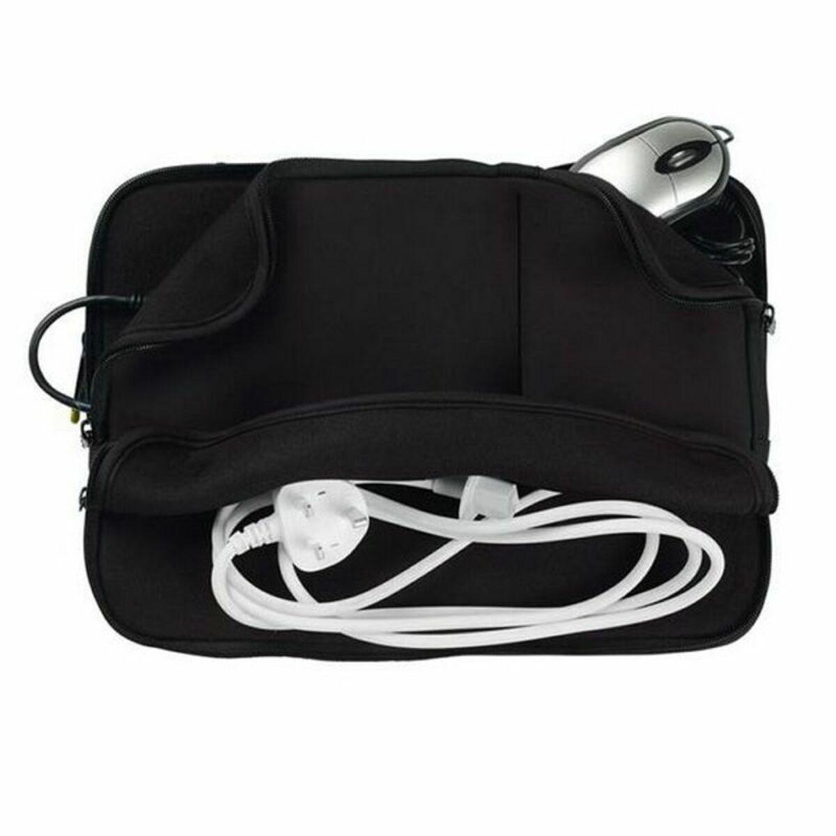 Techair TANZ0348 borsa per laptop 295 cm 11.6 Custodia a tasca Nero (Techair 11.6 INCH Black Sleeve With Pockets And A Contrast