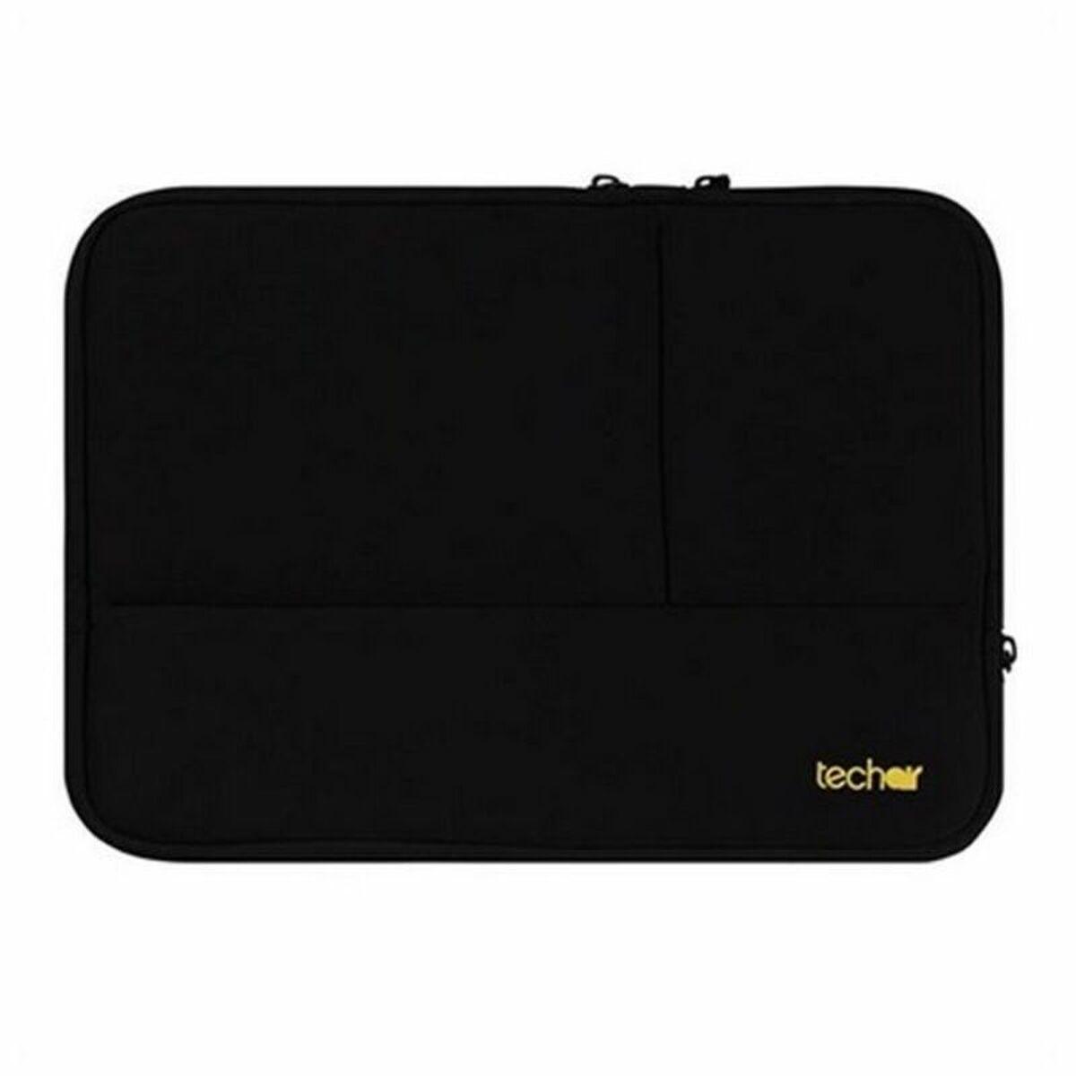 Techair TANZ0348 borsa per laptop 295 cm 11.6 Custodia a tasca Nero (Techair 11.6 INCH Black Sleeve With Pockets And A Contrast
