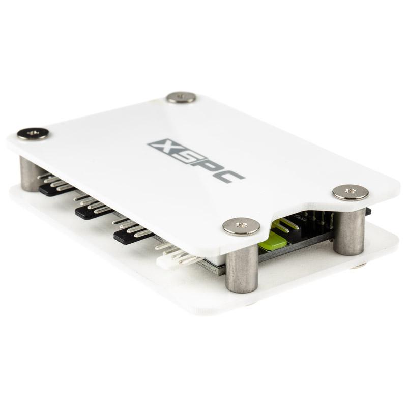 XSPC 8 Way PWM Splitter Hub Sata Powered - White V2