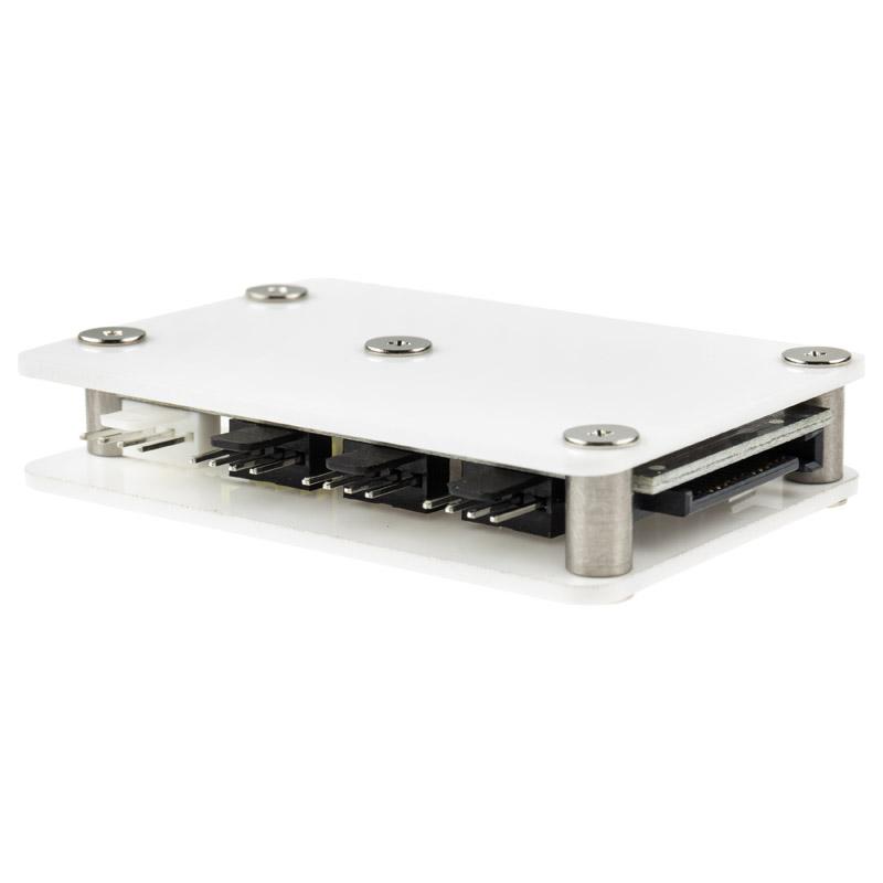 XSPC 8 Way PWM Splitter Hub Sata Powered - White V2