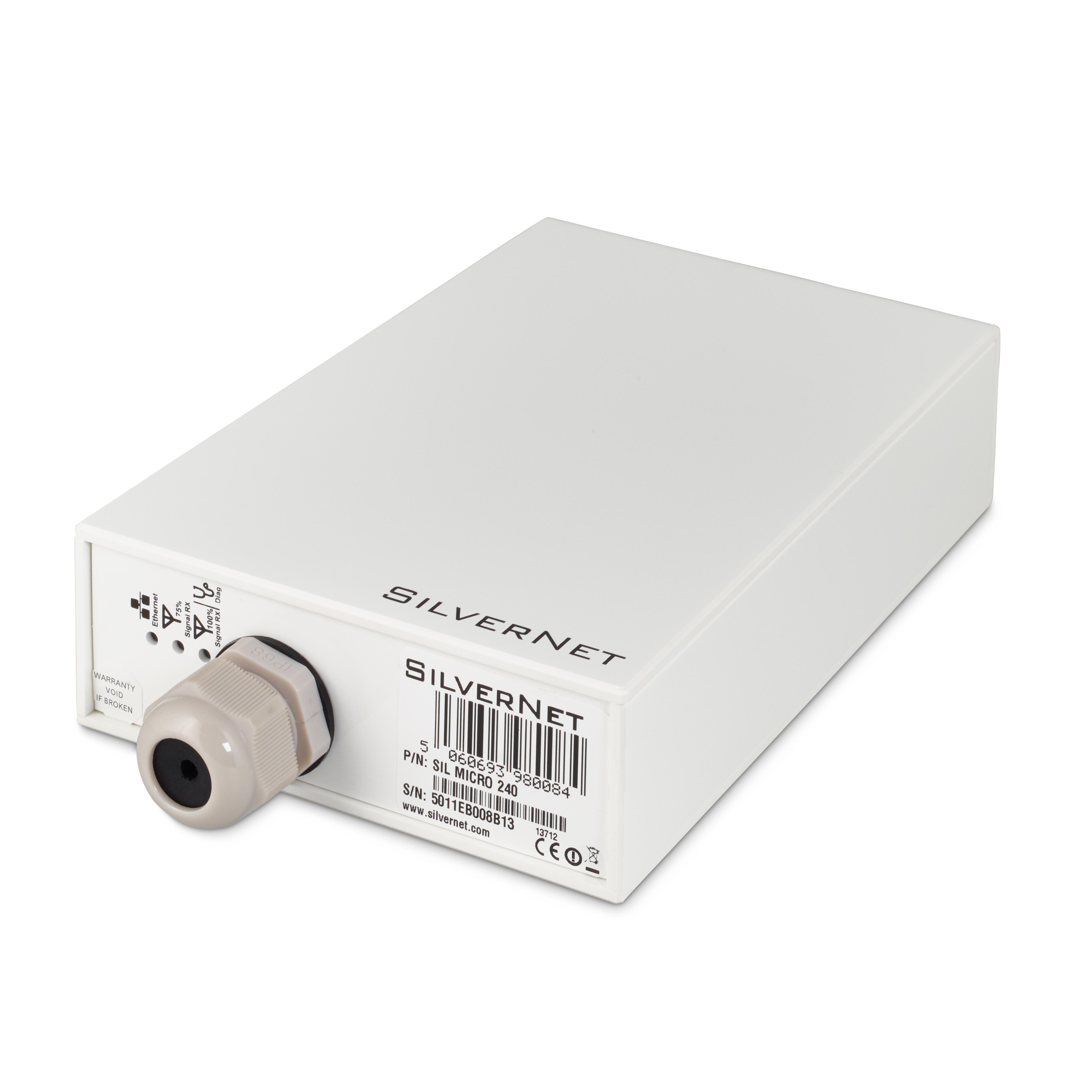 SilverNet MICRO 240 Bridge di rete 240 Mbit/s Bianco (240MBPS UP TO 2KM RADIO LINK - FULL DUPLEX WITH UP TO 240MBPS)