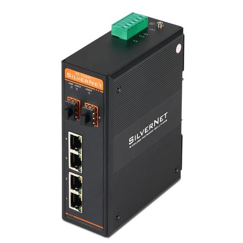 SilverNet SIL 73204P switch di rete Non gestito L2 Gigabit Ethernet (10/100/1000) Supporto Power over Ethernet (PoE) Nero