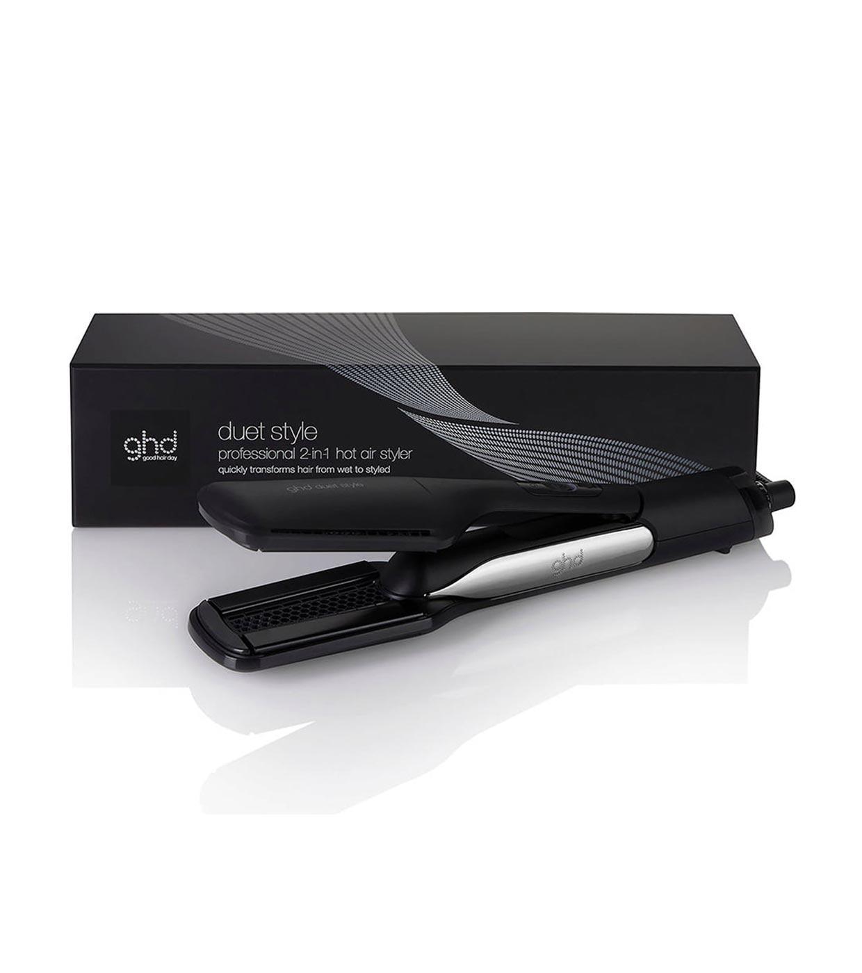 GHD DUET 2 IN 1 FERRO PER CAPELLI NERO E ASCIUGACAPELLI AD ARIA CALDA