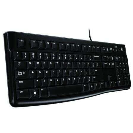 Logitech K120 Corded Keyboard tastiera Universale USB QWERTY Spagnolo Nero
