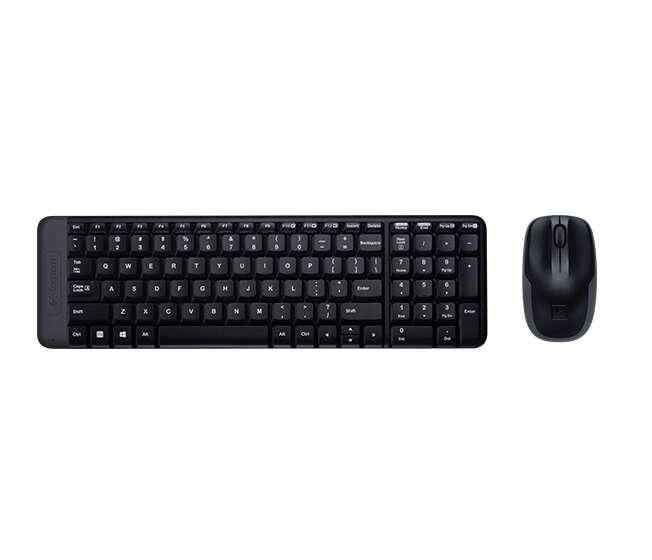 Logitech Wireless Combo MK220 tastiera Mouse incluso USB Spagnolo Nero (WIRELESS COMBO MK220 - SP) - Versione UK