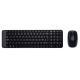 TASTIERA LOGITECH MOUSE "Wireless Combo" MK220 NERO USB 920-003721