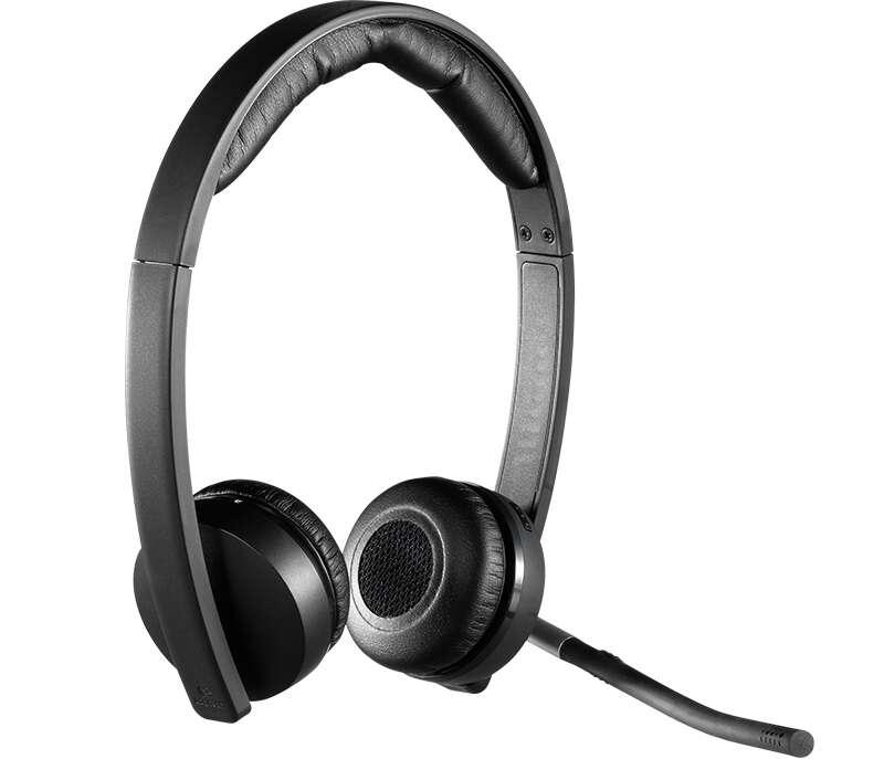 Logitech Wireless Headset Dual H820e Auricolare A Padiglione Ufficio Nero