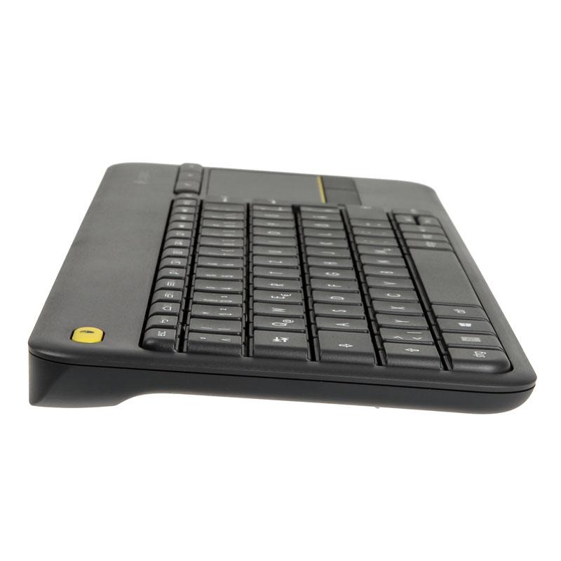 Logitech K400 Plus Tv tastiera Casa RF Wireless QWERTZ Tedesco Nero