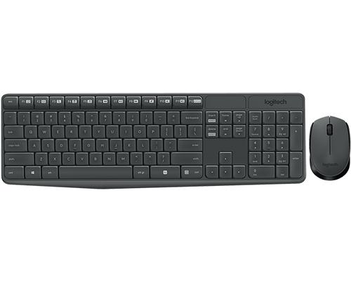Logitech MK235 tastiera Mouse incluso RF Wireless Bulgaro Grigio