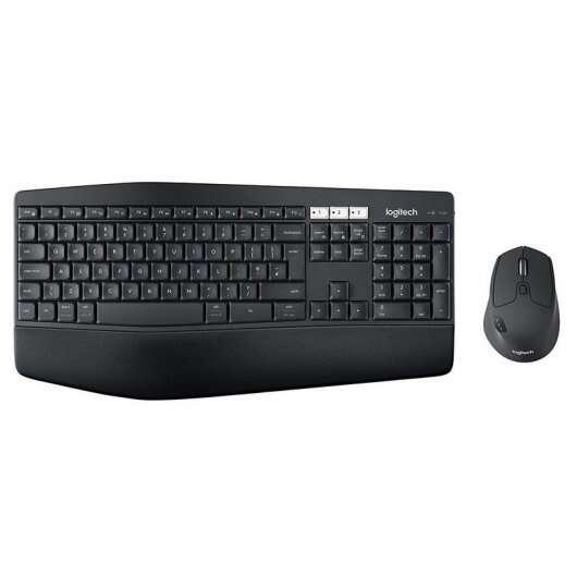 Logitech MK850 Performance tastiera Mouse incluso RF senza fili + Bluetooth QWERTY Spagnolo Nero (MK850 PERFORMANCE WRLS COMBO