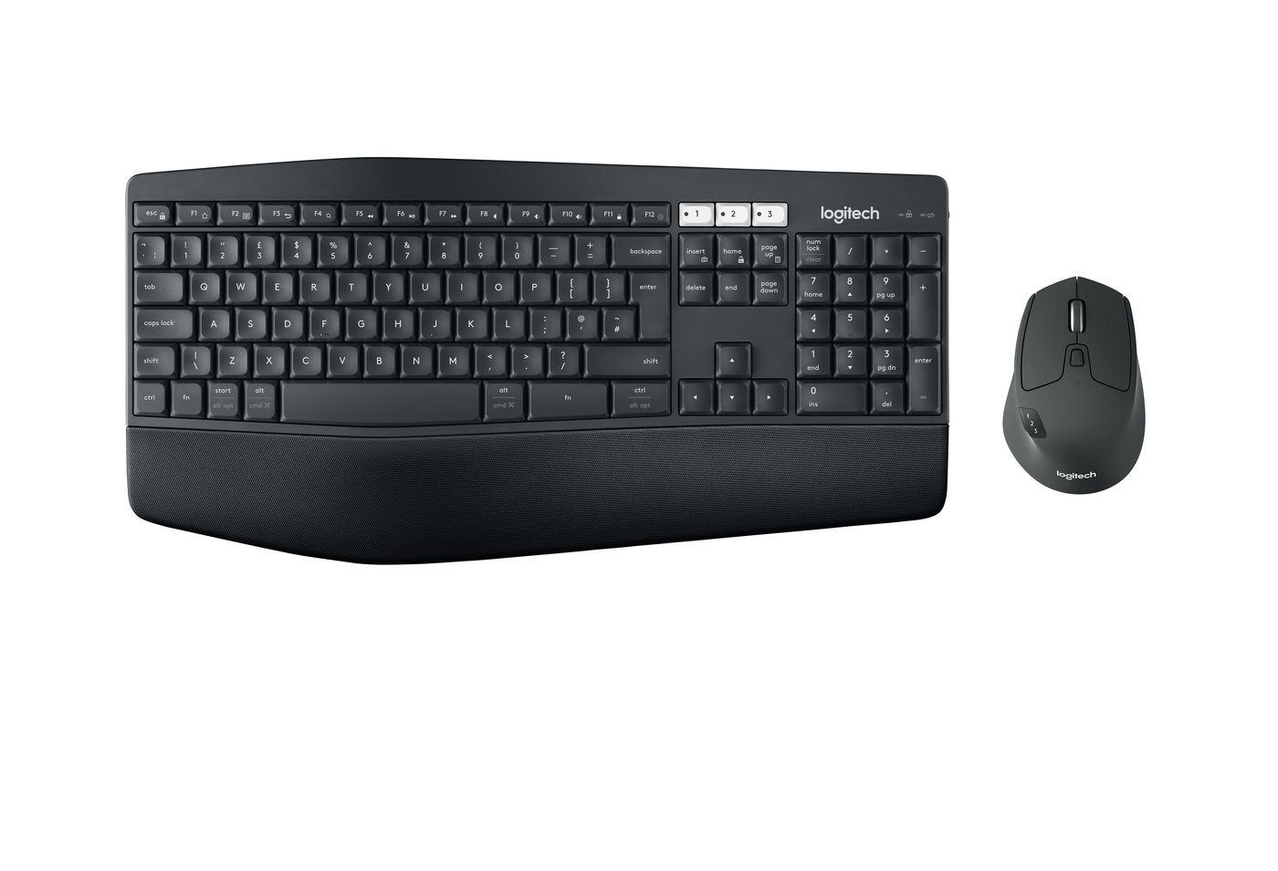 Logitech 920-008229 tastiera Mouse incluso Universale RF senza fili + Bluetooth QWERTY Nordic Nero [920-008229]