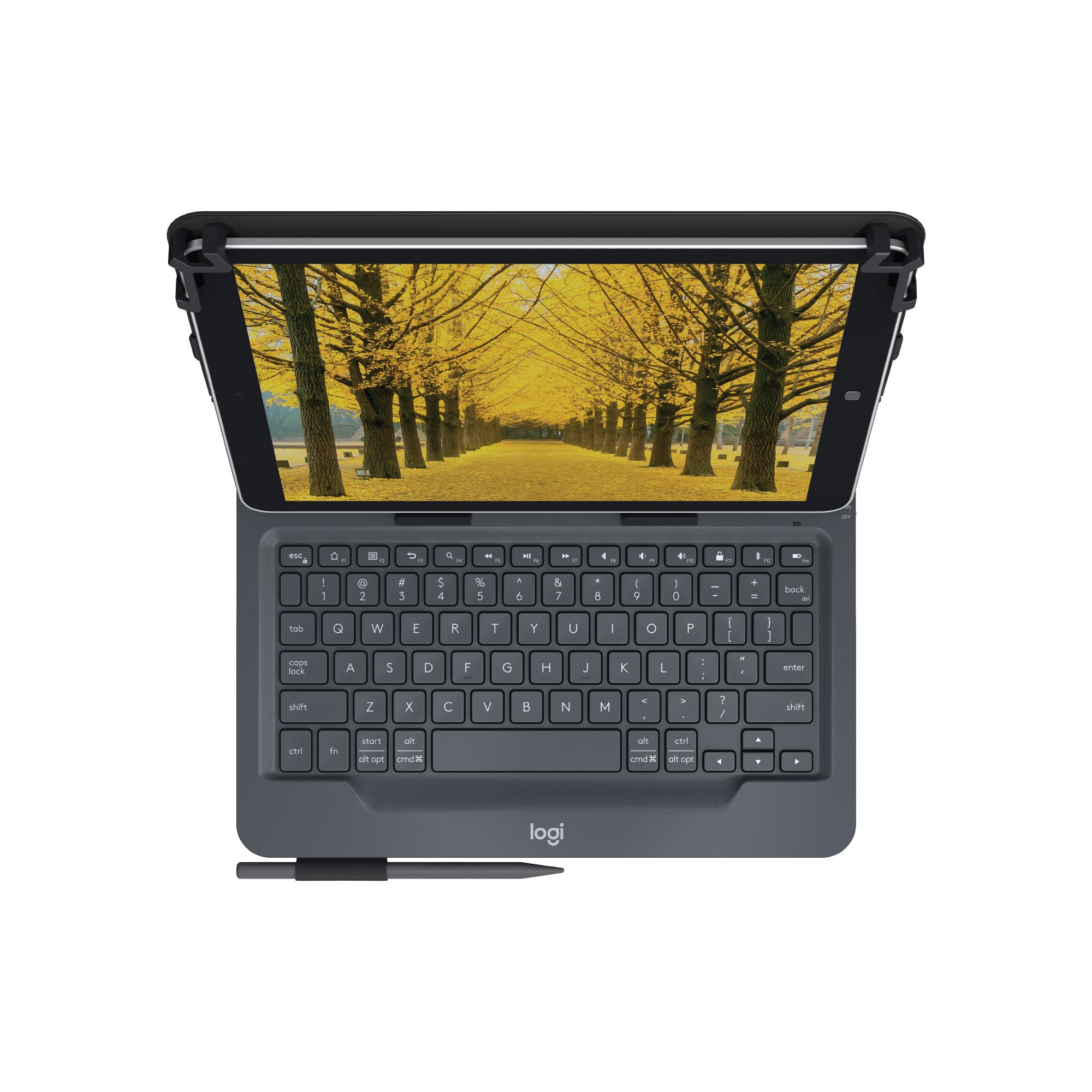 Logitech Universal Folio with integrated keyboard for 9-10 inch tablets Nero Bluetooth QWERTY Inglese UK (UNIVERSAL FOLIO/INTEG