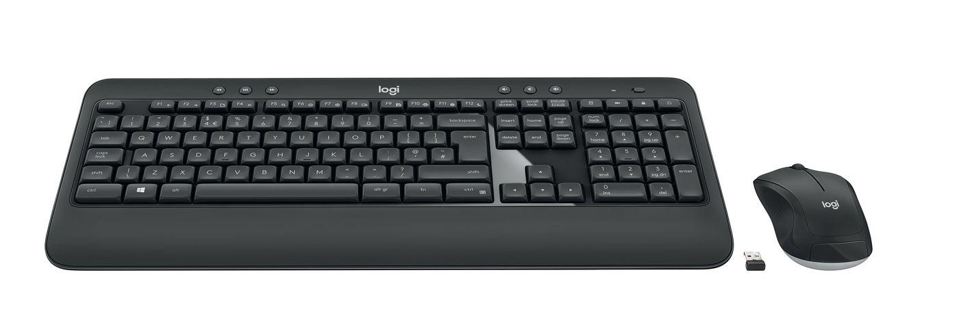 Logitech Advanced MK540 tastiera Mouse incluso USB QWERTY Inglese UK Nero Bianco (Logitech MK540 Advanced RF Wireless QWERTY UK