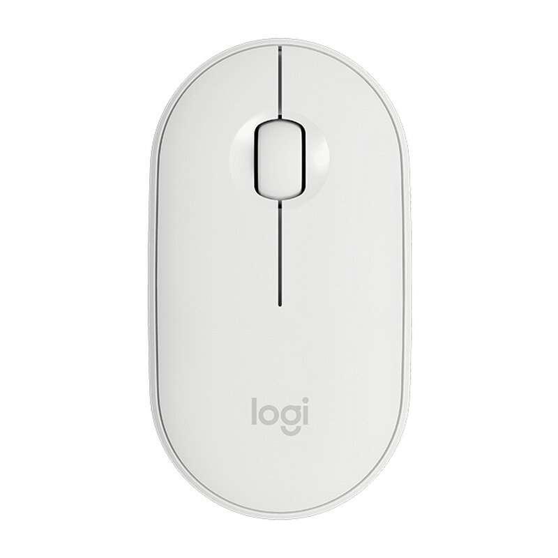 Logitech Pebble mouse wireless con Bluetooth o ricevitore da 24 GHz mouse per computer con clic silenzioso per laptop notebook