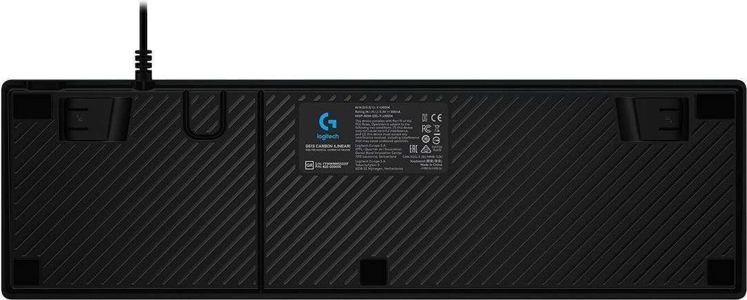 Logitech Gaming G513 - Tastiera - retrolilluminato - USB - USA Internazionale - interruttore: GX Brown Tactile - carbonio