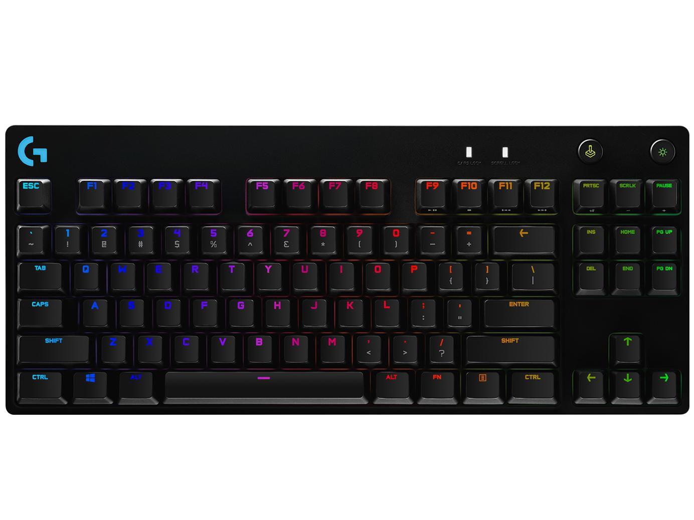 Logitech G PRO Gaming Keyboard tastiera USB Danese Finlandese Norvegese Svedese Nero (G PRO Mechanical Gaming - Keyboard BLACK