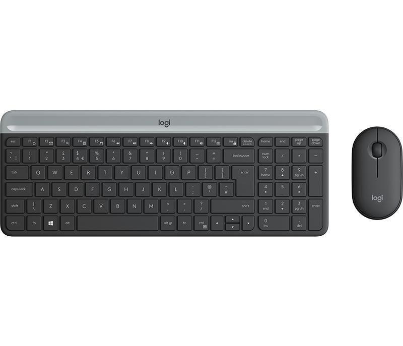 Logitech MK470 tastiera Mouse incluso Universale RF Wireless QWERTZ Tedesco Grafite