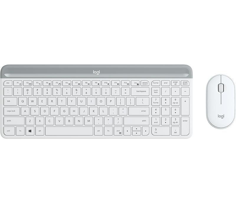Logitech MK470 tastiera Mouse incluso Universale RF Wireless QWERTZ Tedesco Bianco