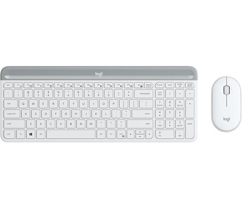 Logitech MK470 tastiera Mouse incluso RF Wireless AZERTY Francese Bianco