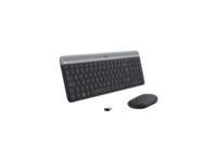 Logitech MK470 tastiera Mouse incluso RF Wireless QWERTY US International Grafite (MK470 SLIM WRLS KEYB + MOUSE - COMBO GRAPHIT