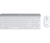 Logitech MK470 tastiera Mouse incluso RF Wireless QWERTY Inglese Bianco (MK470 SLIM WRLS KEYB MOUSE - OFFWHITE - US INTL - INT