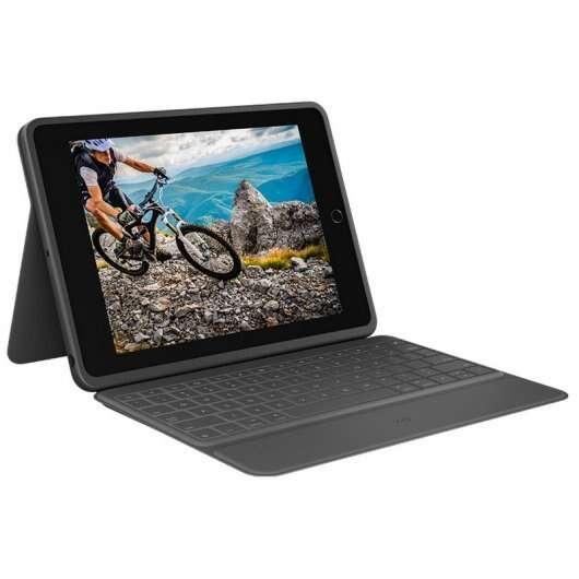 Logitech Rugged Folio Grafite Smart Connector QWERTY Spagnolo (Logitech Rugged Folio - Custodia tastiera e carta - Apple Smart