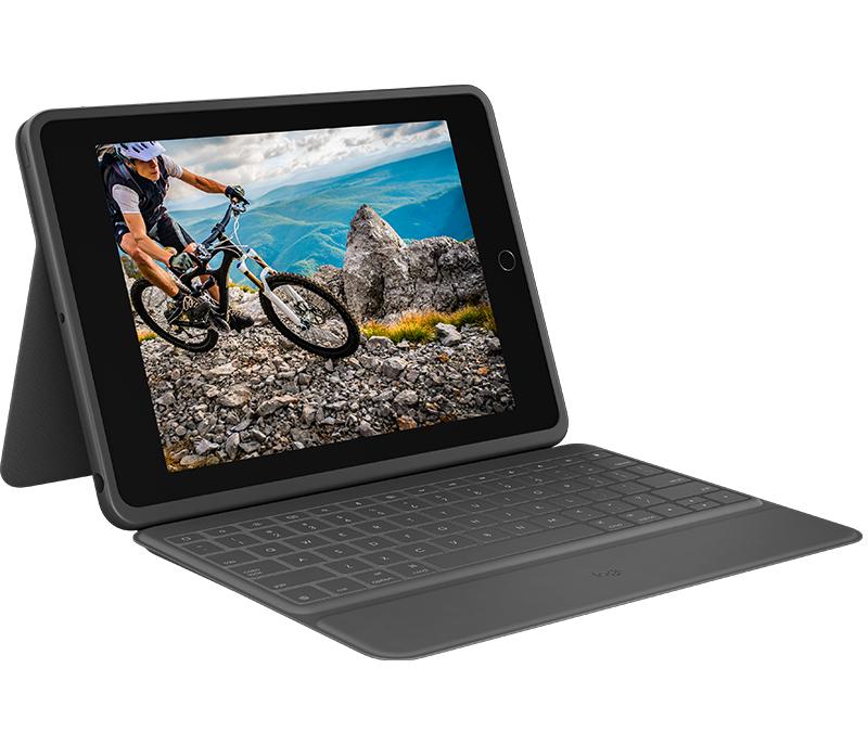 Logitech Rugged Folio Grafite Smart Connector QWERTY Inglese UK (RUGGED FOLIO 7TH AND 8TH - GENERATION GRAPHITE UK INTNL)