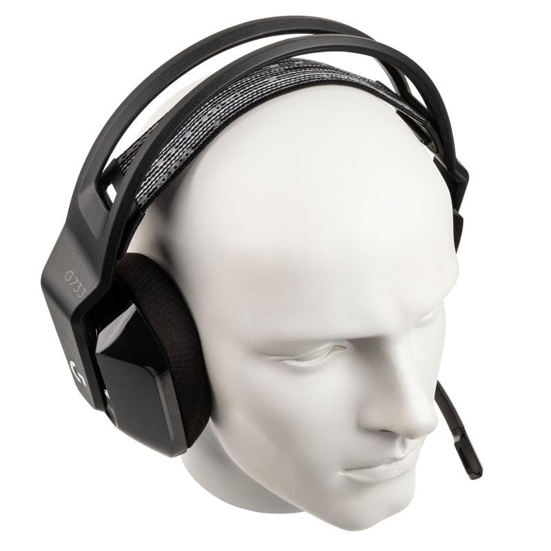 Logitech G G733 Wireless Headset Auricolare A Padiglione Giocare Nero (G733 LightSpeed Wireless RGB - Gaming Headset - BLACK -