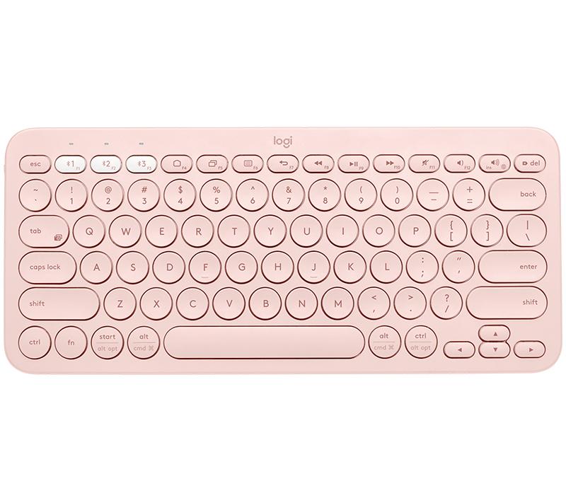 Logitech K380 Multi-Device tastiera Bluetooth QZERTY Inglese Rosa