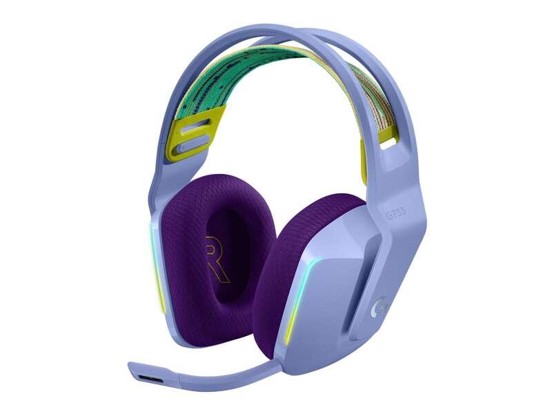 Logitech G G733 Wireless Headset Auricolare A Padiglione Giocare Lillà  (Wireless RGB Gaming Headset Lilac)