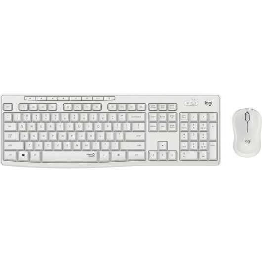 Logitech MK295 Silent Wireless Combo tastiera Mouse incluso USB QWERTY Spagnolo Bianco
