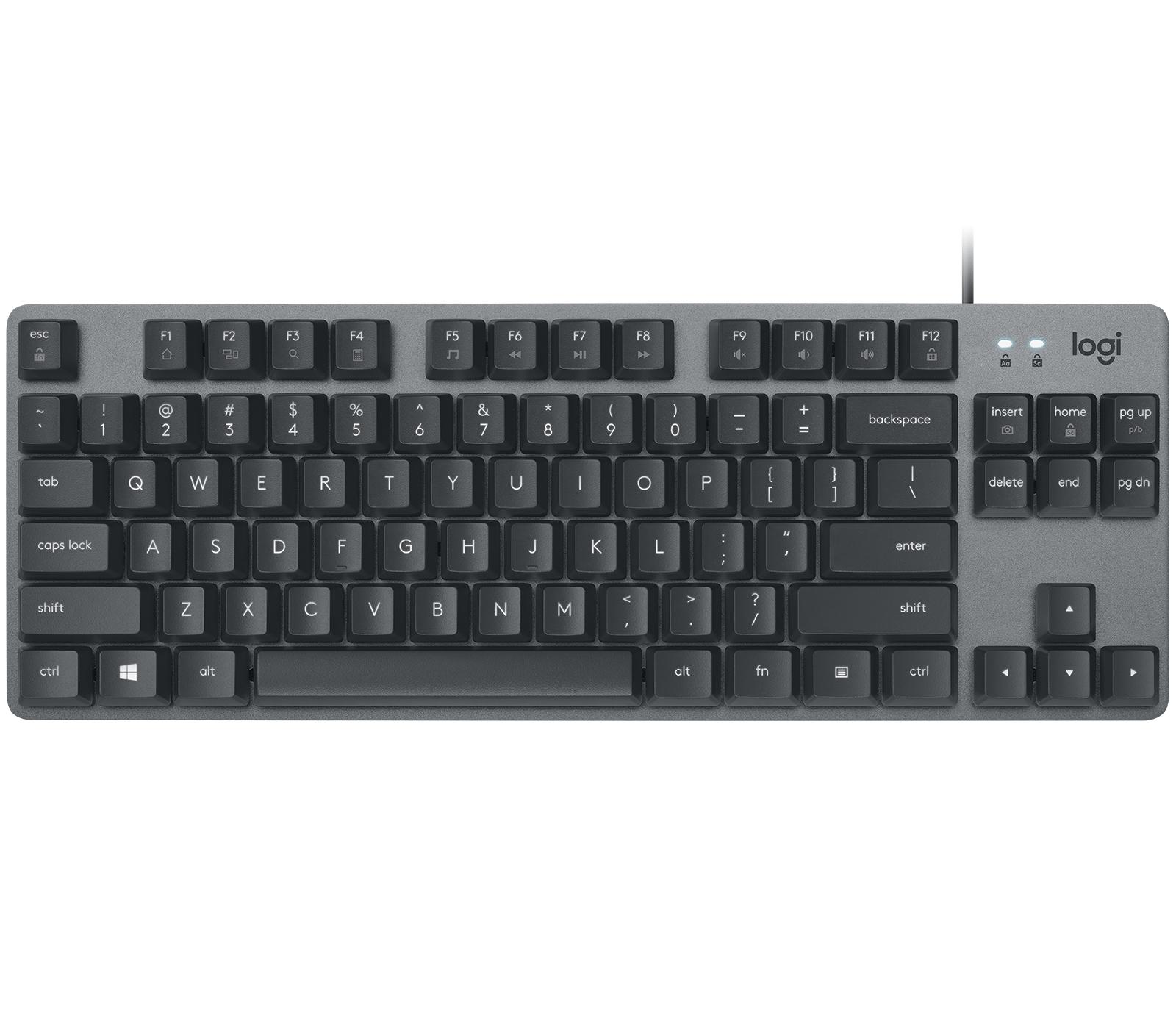 Logitech K835 TKL Mechanical Keyboard tastiera Ufficio USB Tedesco Grafite Grigio