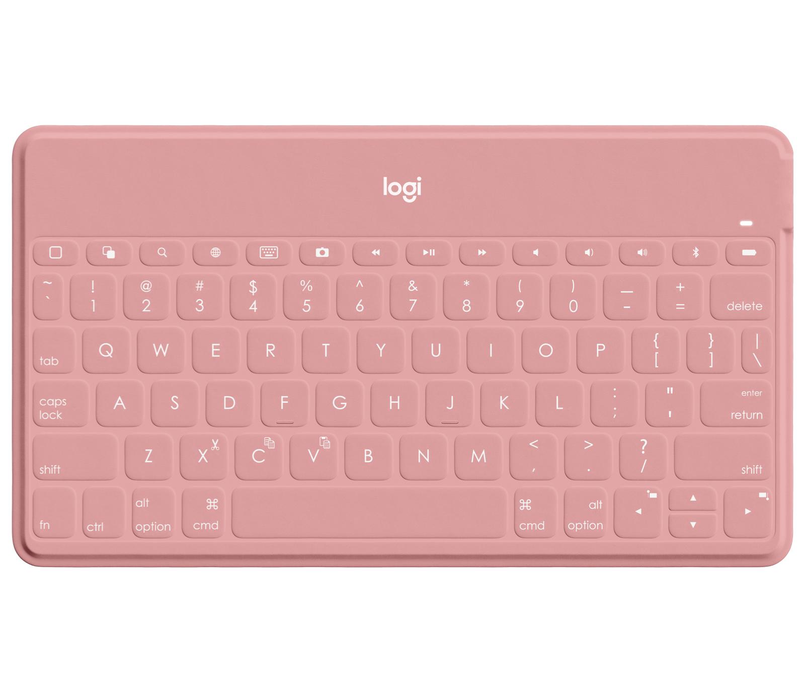 Logitech 920-010045 tastiera per dispositivo mobile Tedesco Bluetooth Rosa (KEYS-TO-GO BLUSH PINK - DEU CENTRAL)