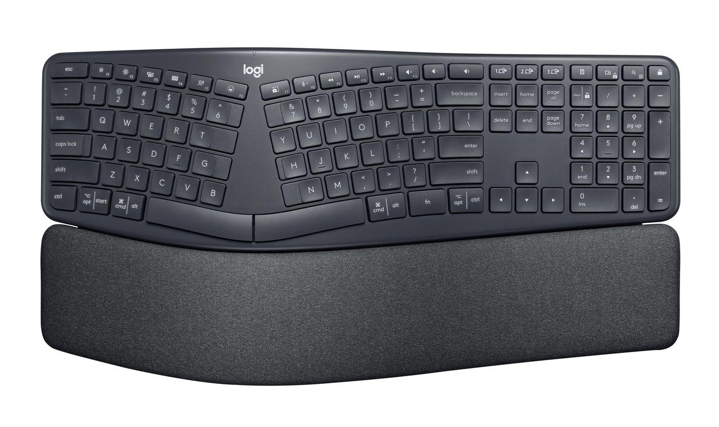 Logitech ERGO K860 for Business tastiera Ufficio Bluetooth Tedesco Grafite