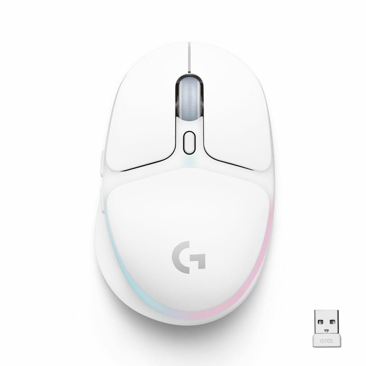 G705 Wireless Gaming Mouse - OFF WHITE - EWR2-934