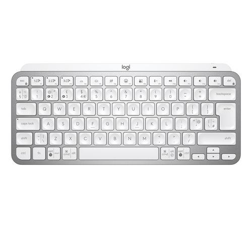 Logitech MX Keys Mini tastiera RF senza fili + Bluetooth QWERTY Inglese Grigio (MXKEYS MINI WRLS ILLUMINATED KB - PALE GREY - U