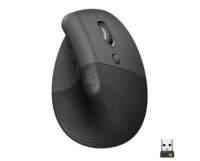 Logitech Lift Mouse Ergonomico Verticale Senza Fili Ricevitore Bluetooth o Logi Bolt USB Clic Silenziosi 4 Tasti Compatibile co