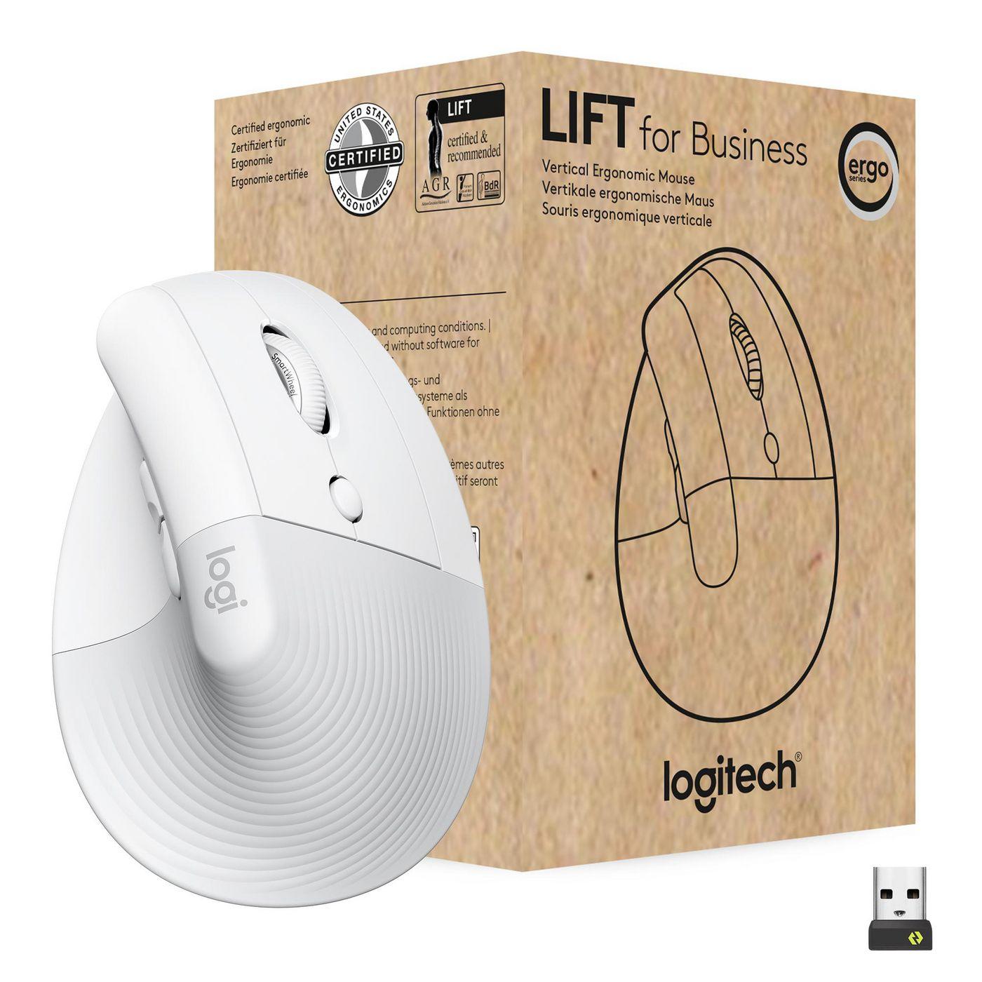 Logitech Lift for Business mouse Ufficio Mano destra RF senza fili Bluetooth Ottico 4000 DPI