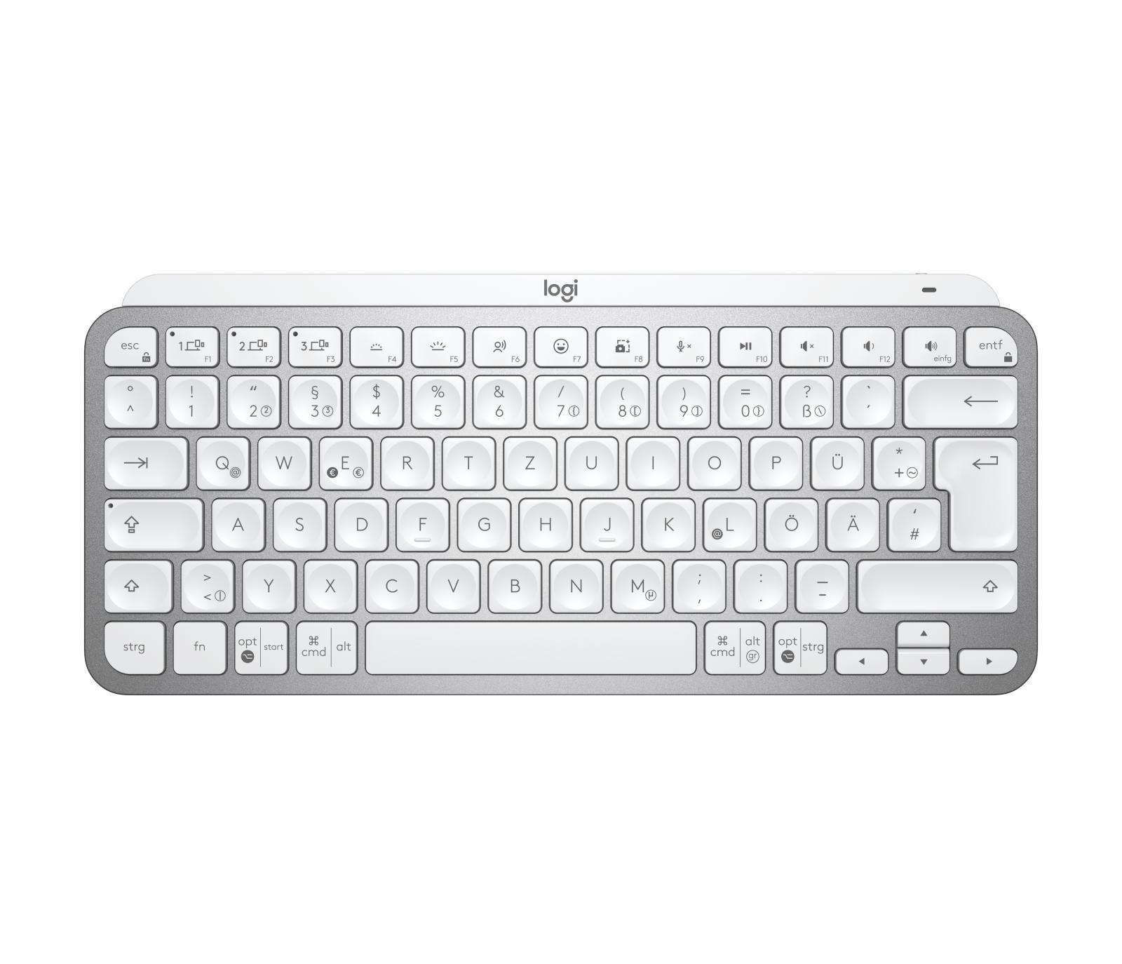 Logitech Mx Keys Mini For Business tastiera Ufficio RF senza fili Bluetooth QWERTZ Tedesco Grigio