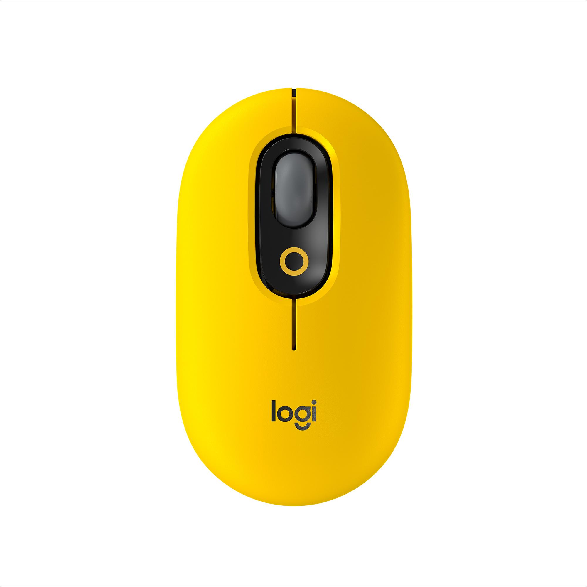 Logitech POP Mouse Wireless con Emoji personalizzabili Tecnologia SilentTouch Precisione e Velocità Design Compatto Bluetooth
