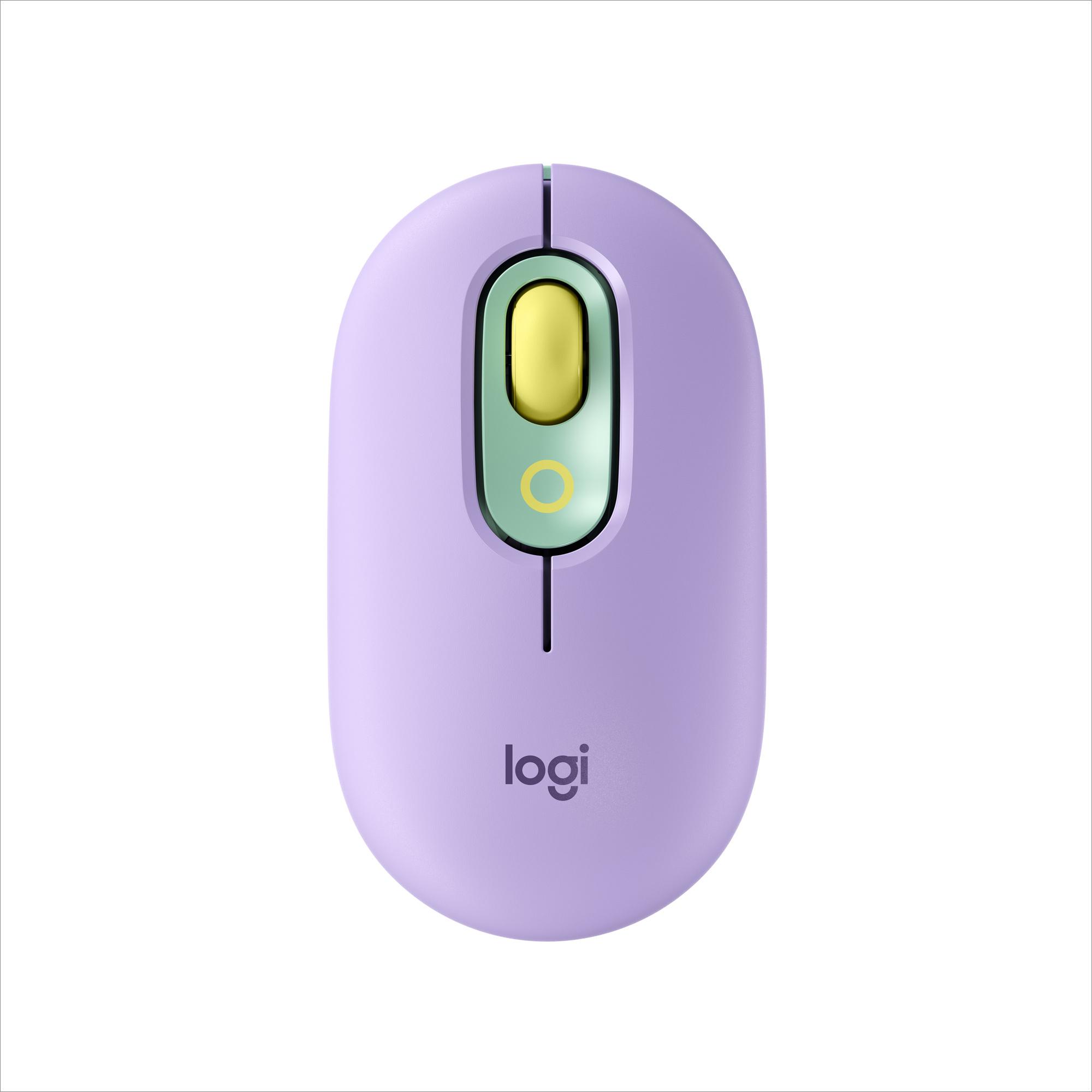 Logitech POP Mouse Wireless con Emoji personalizzabili Tecnologia SilentTouch Precisione e Velocità Design Compatto Bluetooth