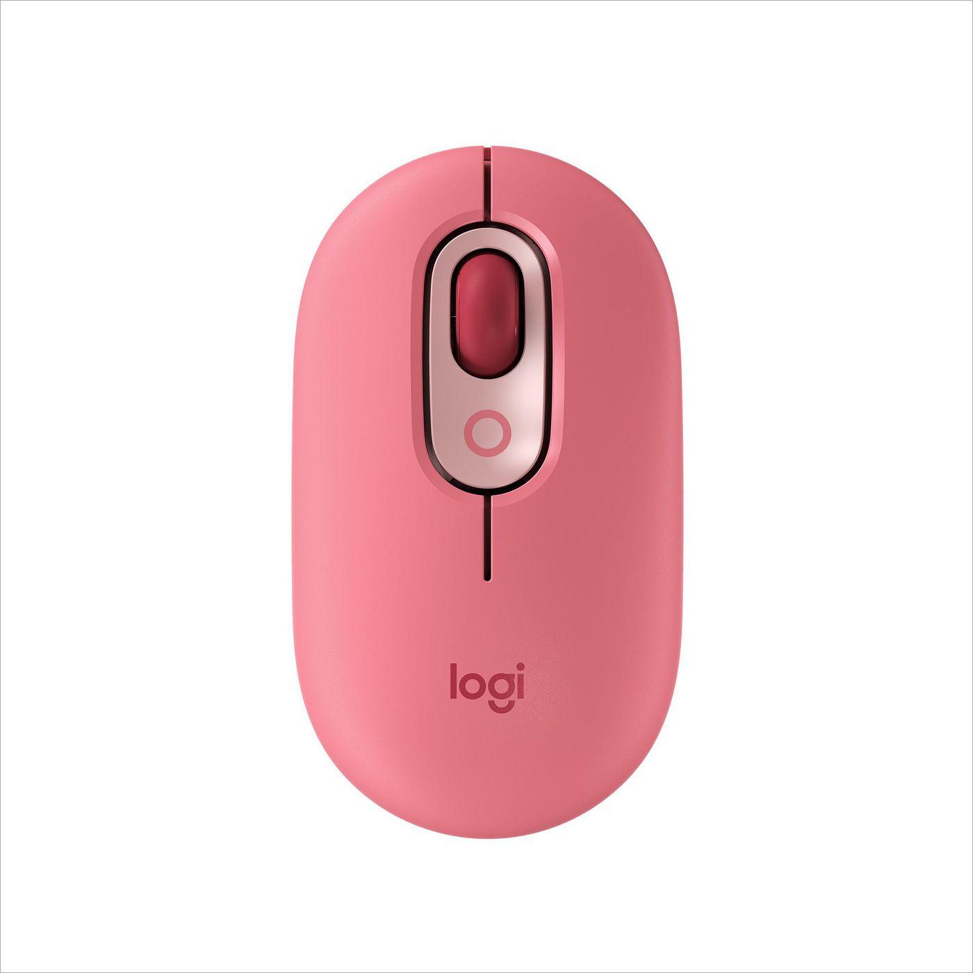 Logitech POP Mouse Wireless con Emoji personalizzabili Tecnologia SilentTouch Precisione e Velocità Design Compatto Bluetooth