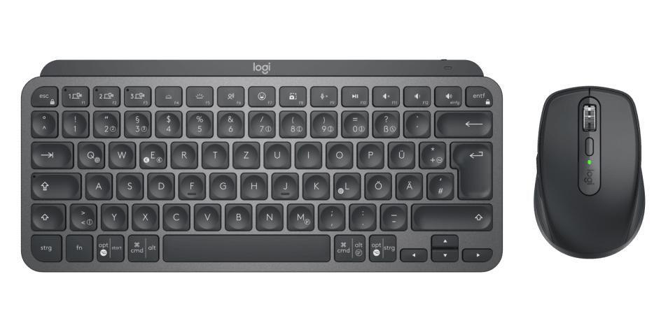 Logitech 920-011054 tastiera Mouse incluso Ufficio RF senza fili Bluetooth QWERTZ Tedesco Grafite