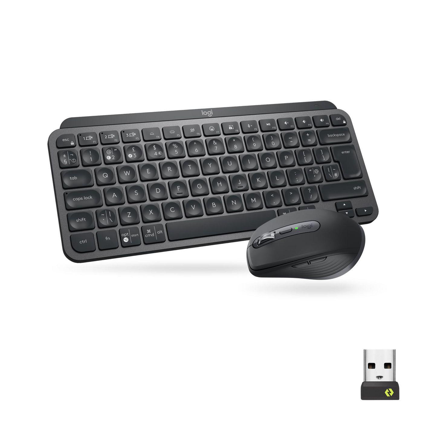Logitech MX Keys Mini Combo for Business tastiera Mouse incluso RF senza fili + Bluetooth QWERTY US International Grafite (MX K