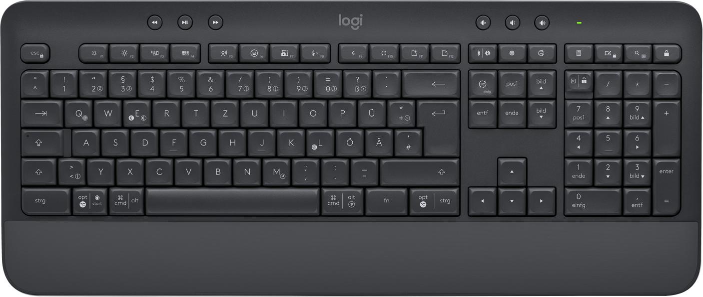 Logitech Signature K650 tastiera Ufficio Bluetooth QWERTZ Tedesco Grafite